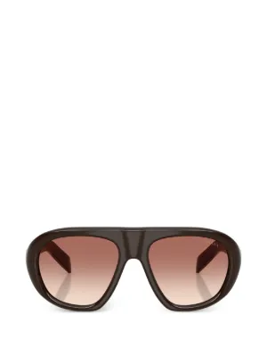 Prada Eyewear トータスシェル キャットアイ サングラス | ブラウン