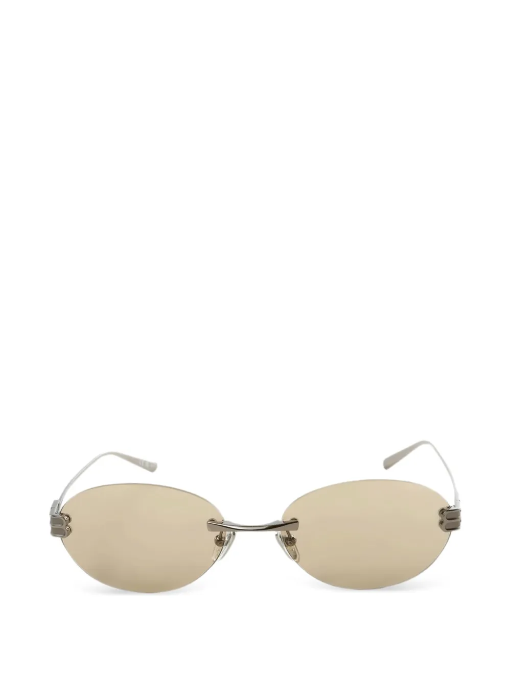 Balenciaga Gossip oval-frame sunglasses - Argento