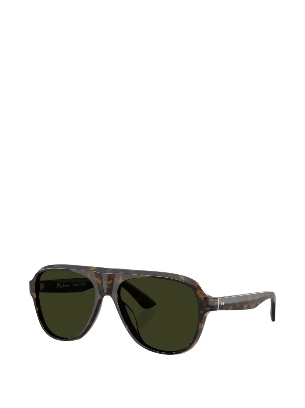 Oliver Peoples x Paul Newman zonnebril met piloten montuur Bruin
