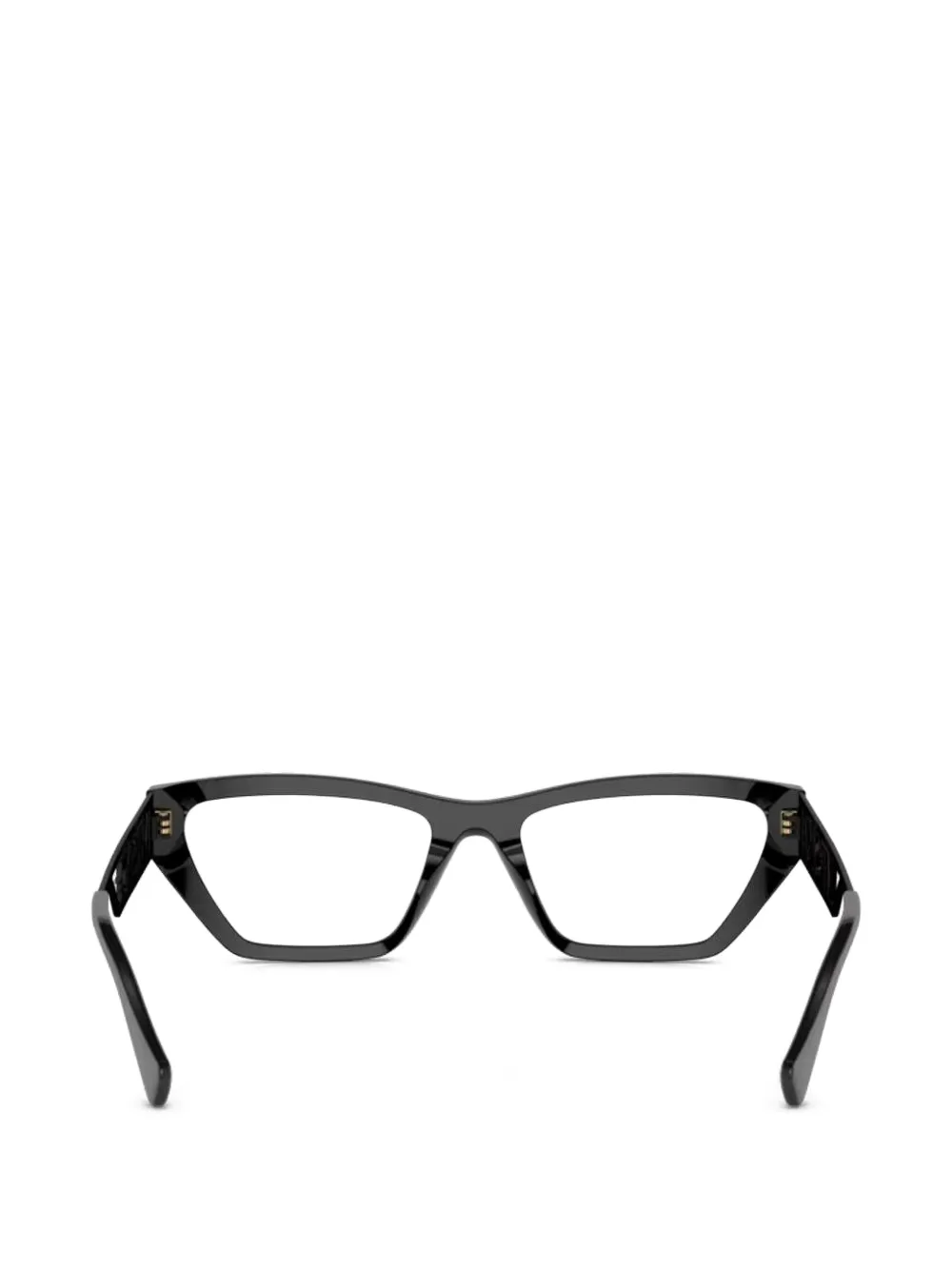 Versace Eyewear Bril met cat-eye montuur en uitgesneden details Zwart