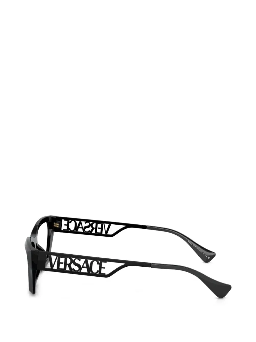 Versace Eyewear Bril met cat-eye montuur en uitgesneden details Zwart