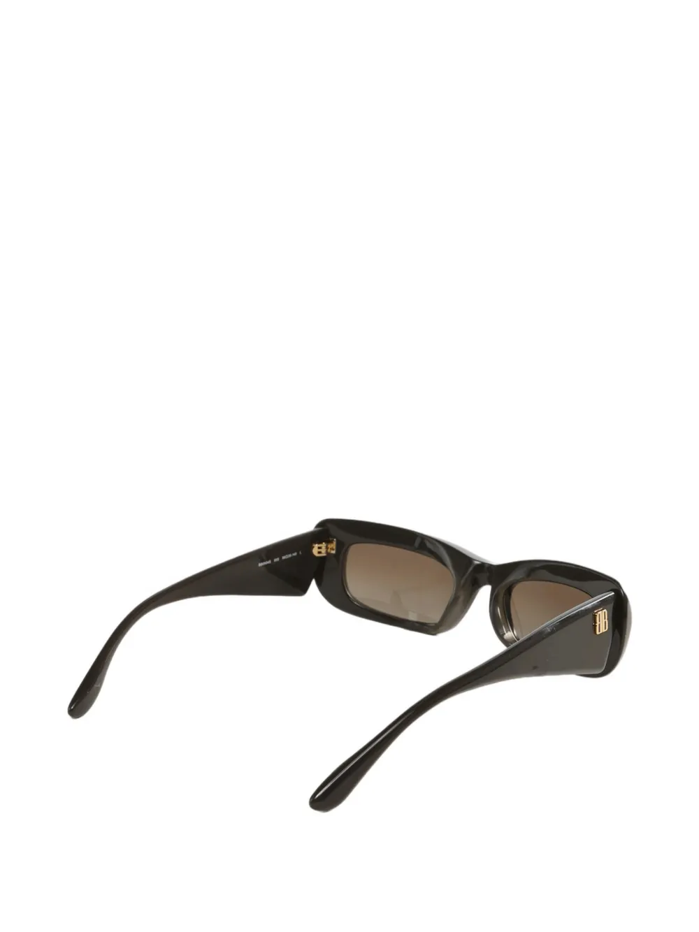 Balenciaga Eyewear Diva zonnebril met rechthoekig montuur Bruin
