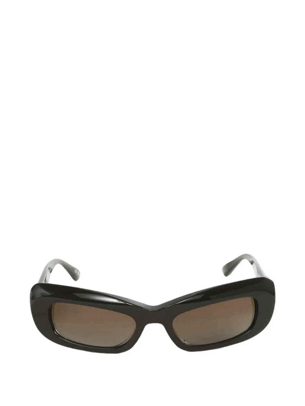 Balenciaga Diva rectangle-frame sunglasses - Marrone
