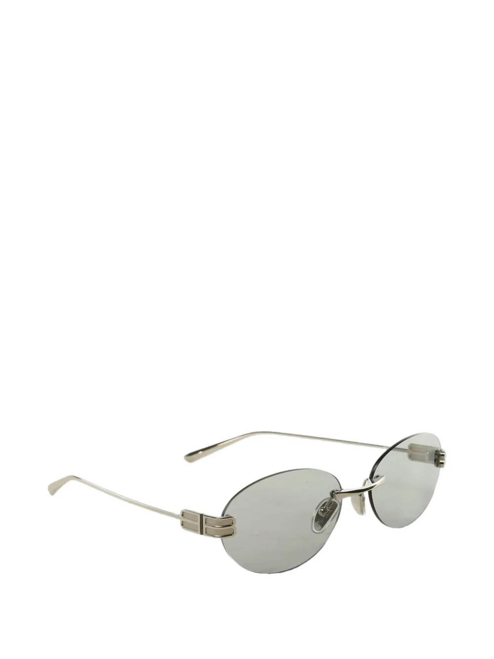 Balenciaga Gossip zonnebril met ovalen montuur Zilver