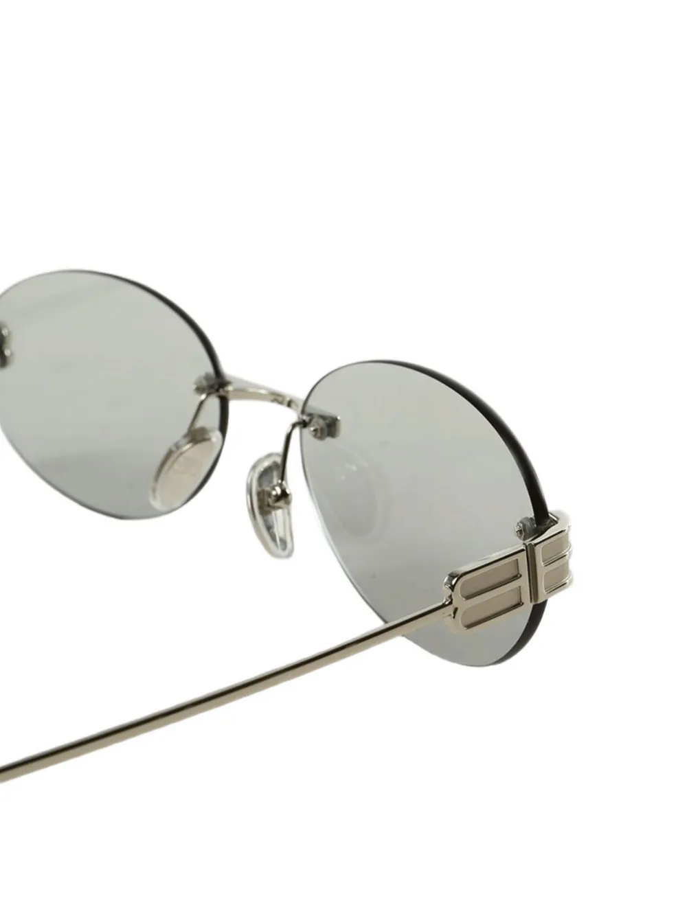 Balenciaga Gossip zonnebril met ovalen montuur Zilver