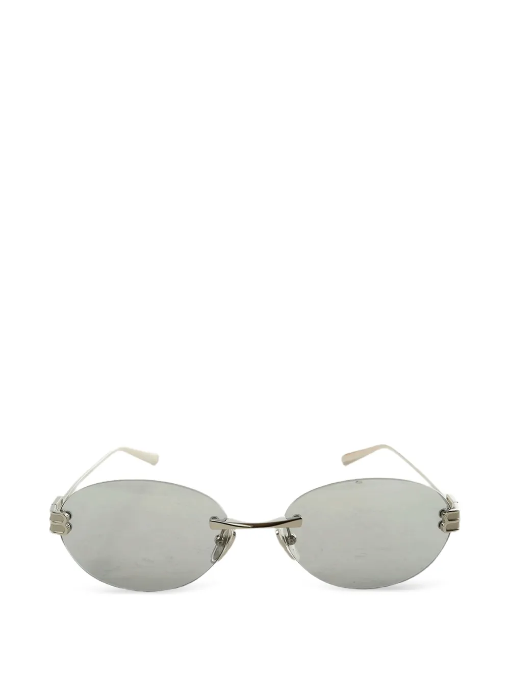 Balenciaga Gossip oval-frame sunglasses - Argento