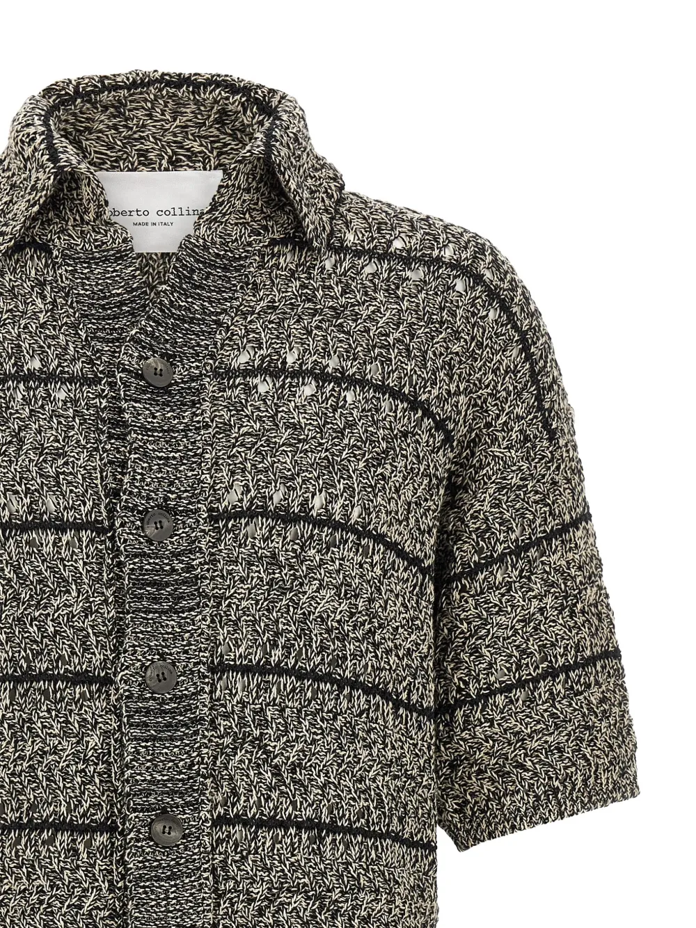 Roberto Collina Tweekleurig vest Beige