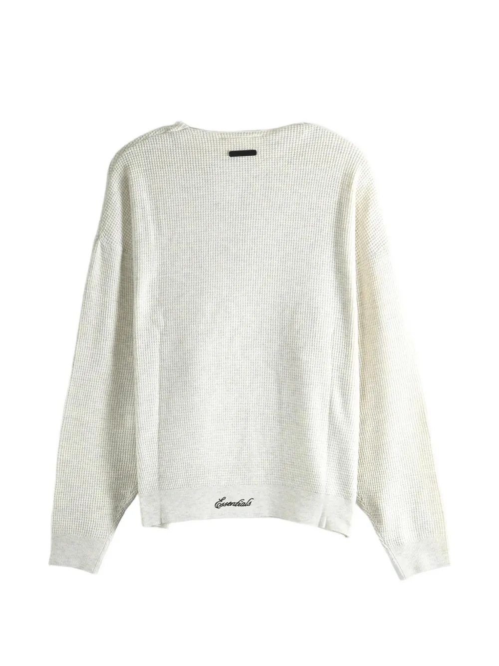 FEAR OF GOD ESSENTIALS Signature wafelgebreide trui Wit