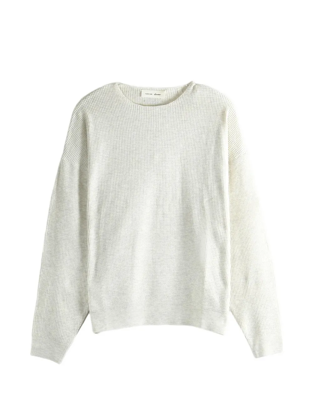 FEAR OF GOD ESSENTIALS Signature 90's waffle-knit sweater - Bianco