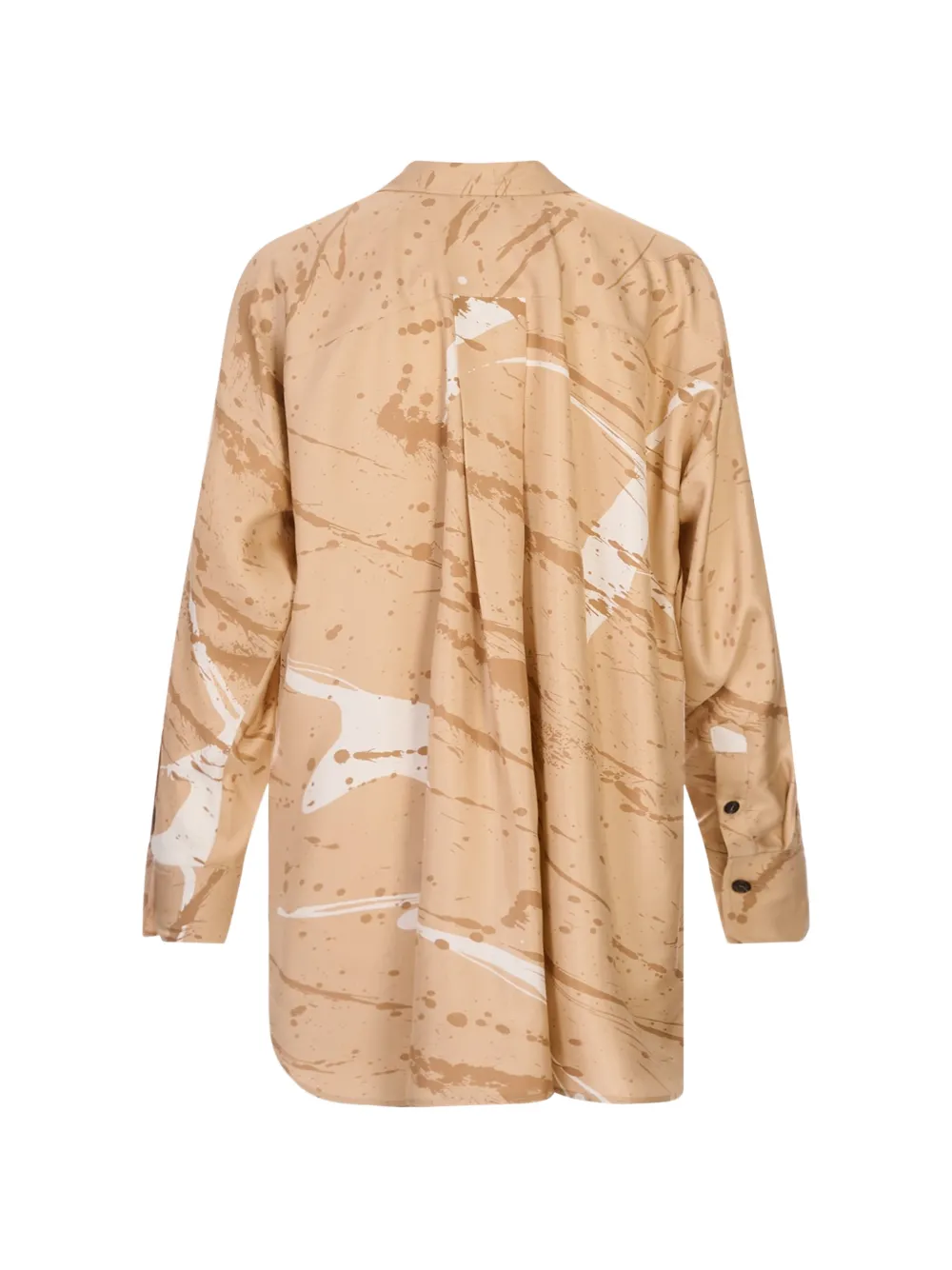 Kiton Overhemd met abstracte print Beige