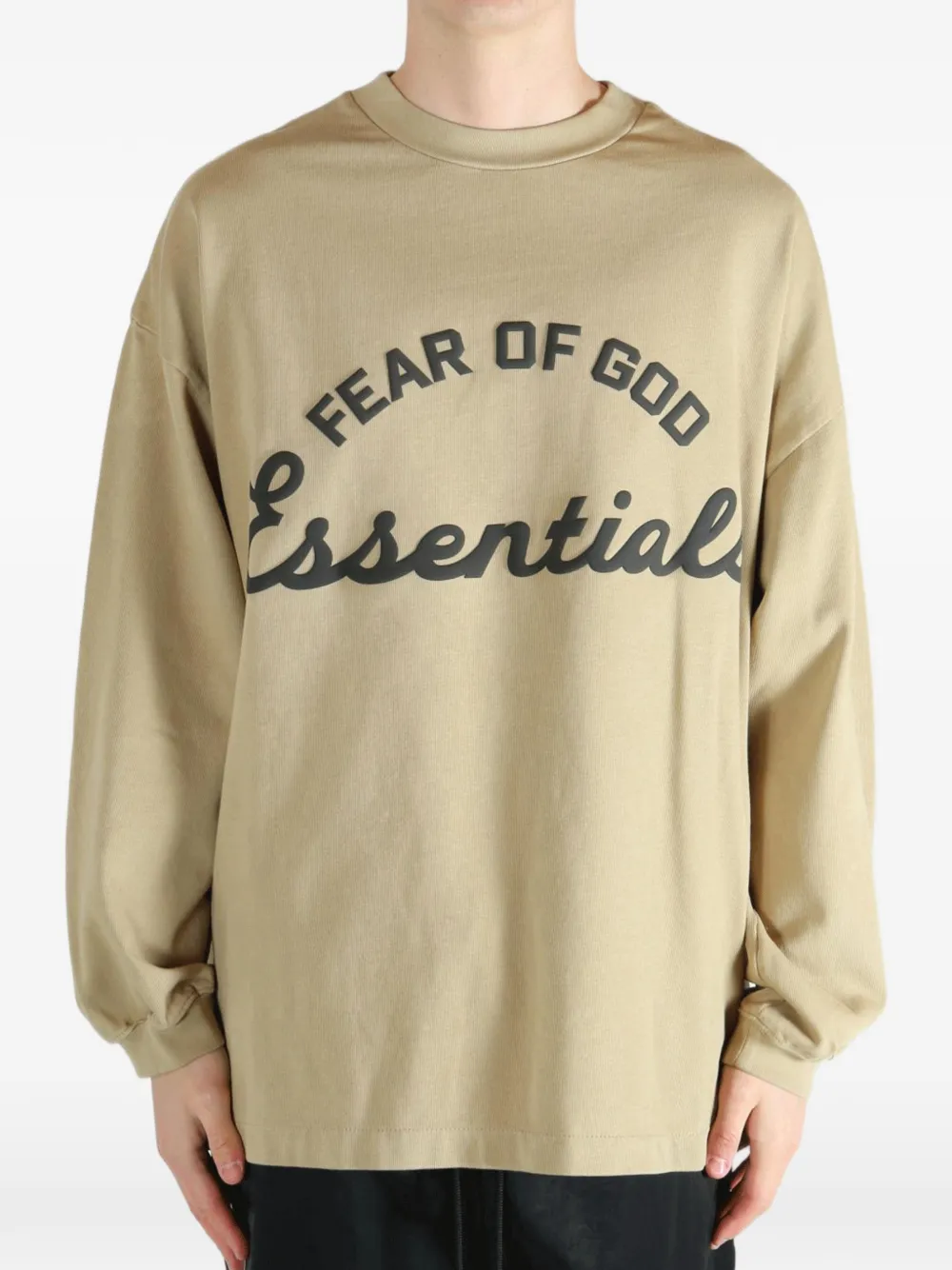 Essentials Logo-print T-shirt In Neutral