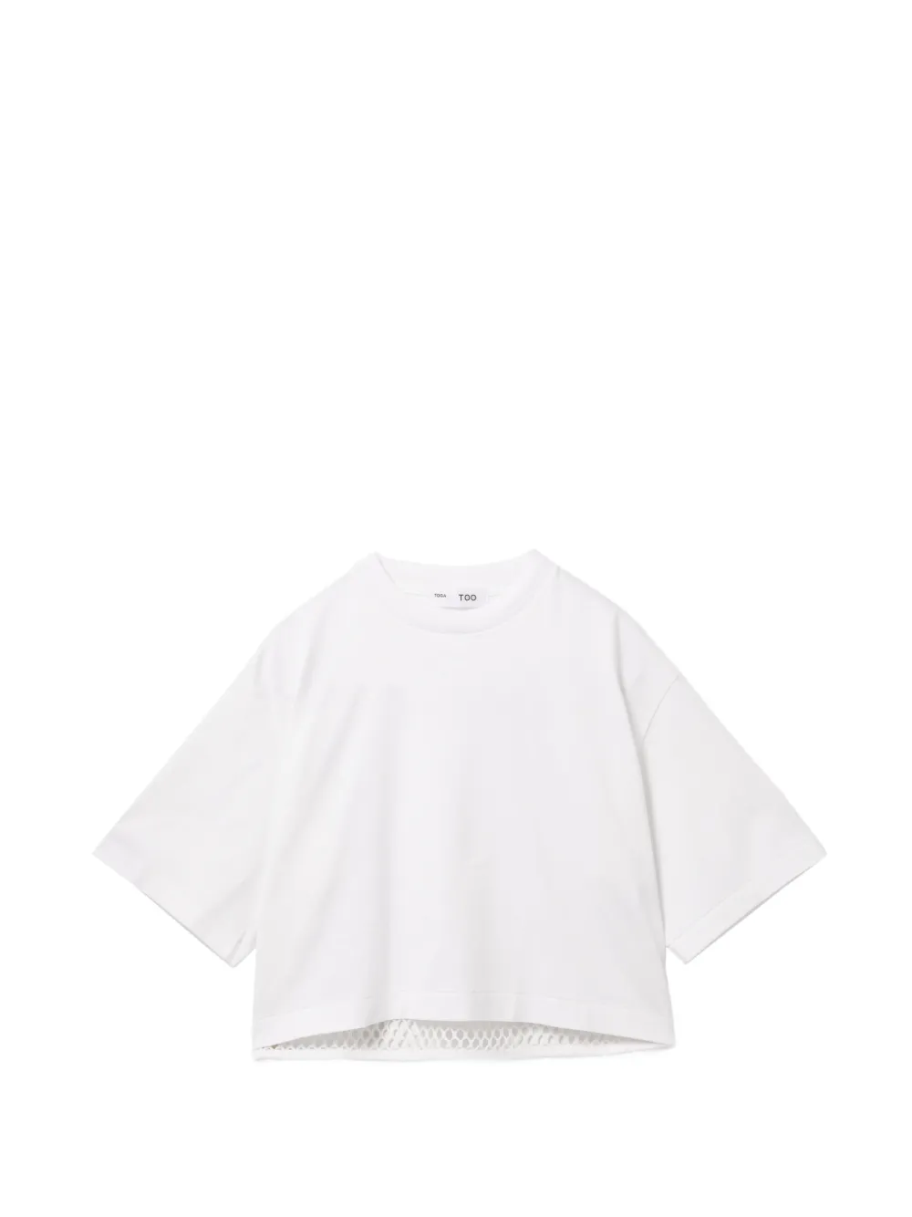 Toga Camicia crop con inserti - Bianco