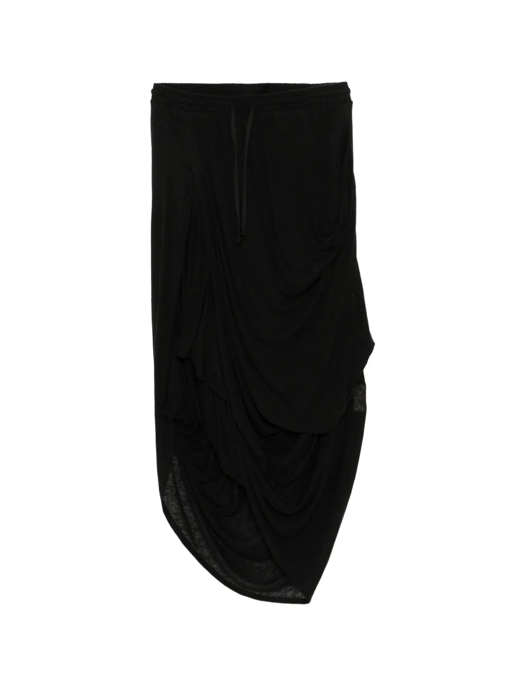 Open YY draped skirt - Nero