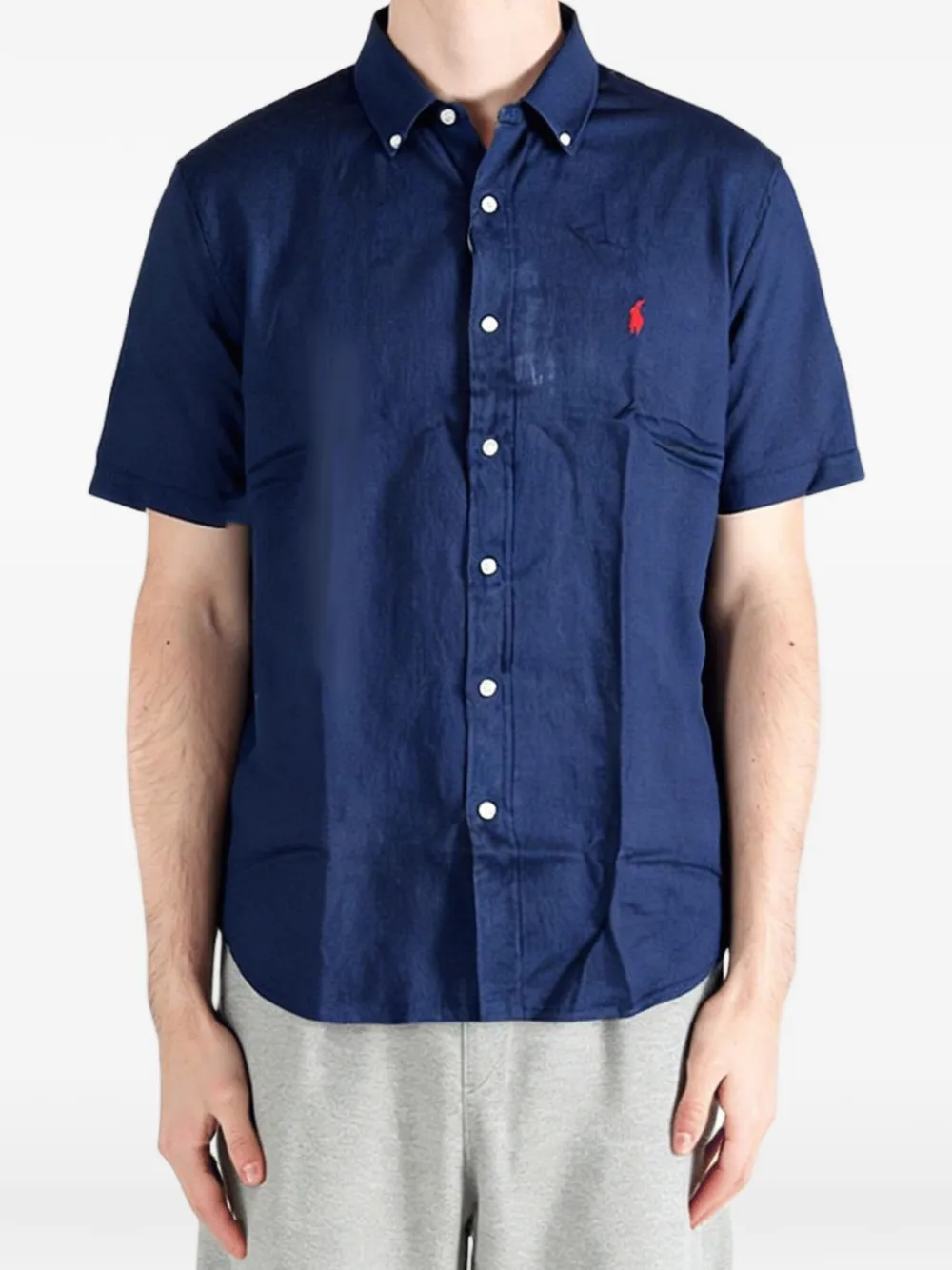 Polo Ralph Lauren Overhemd met geborduurd logo Blauw
