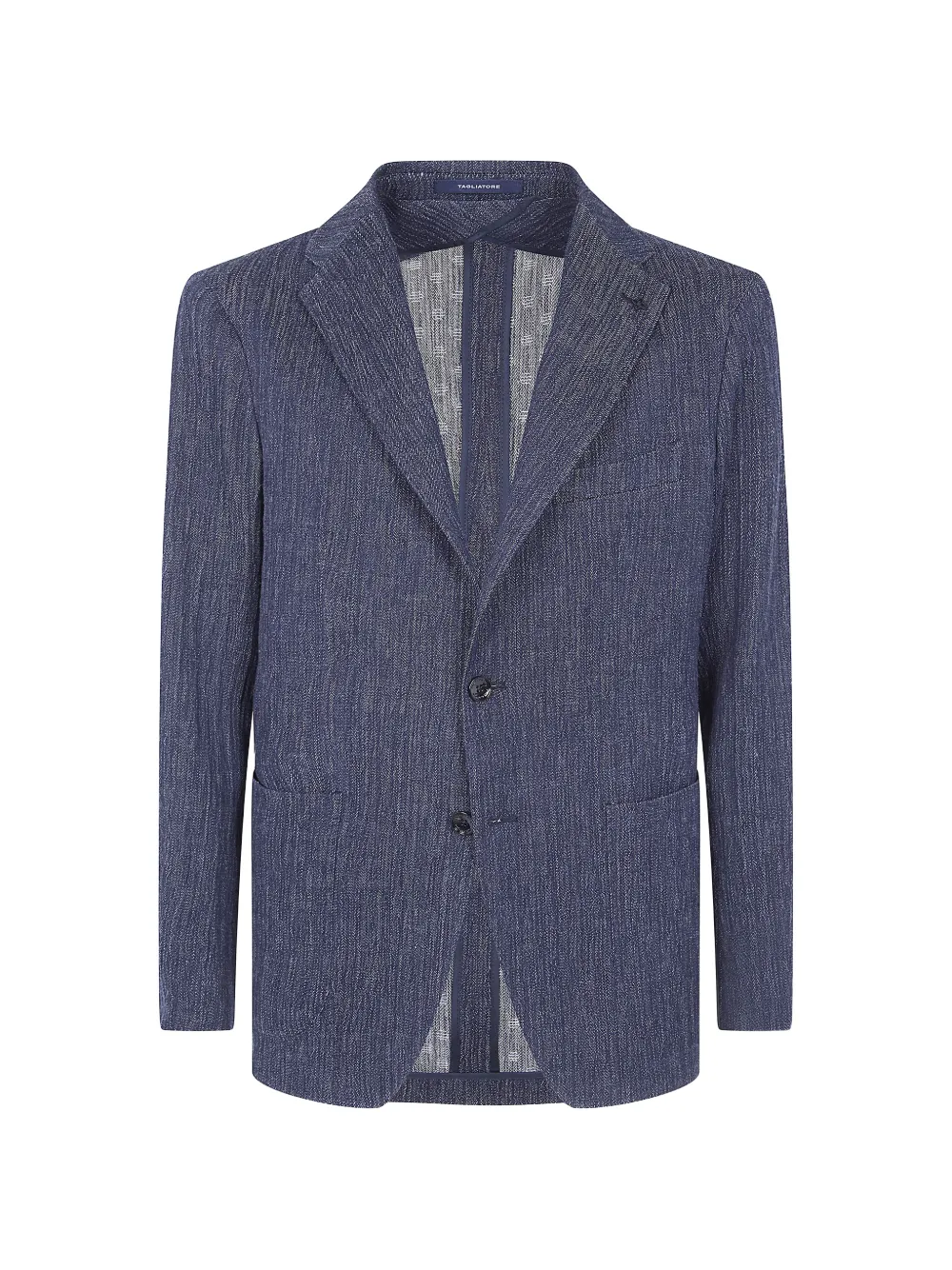 Tagliatore textured-finish single-breasted blazer - Blau