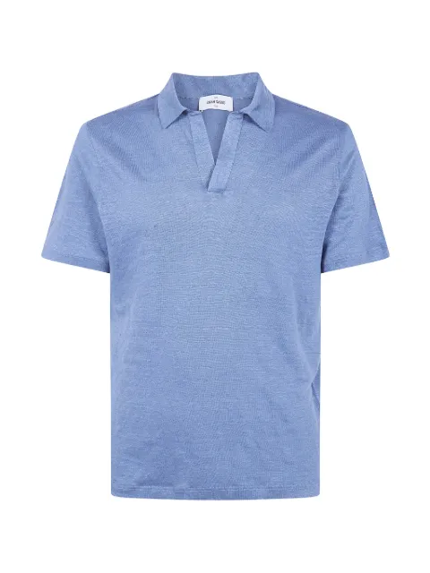 Gran Sasso slub-texture V-neck T-shirt