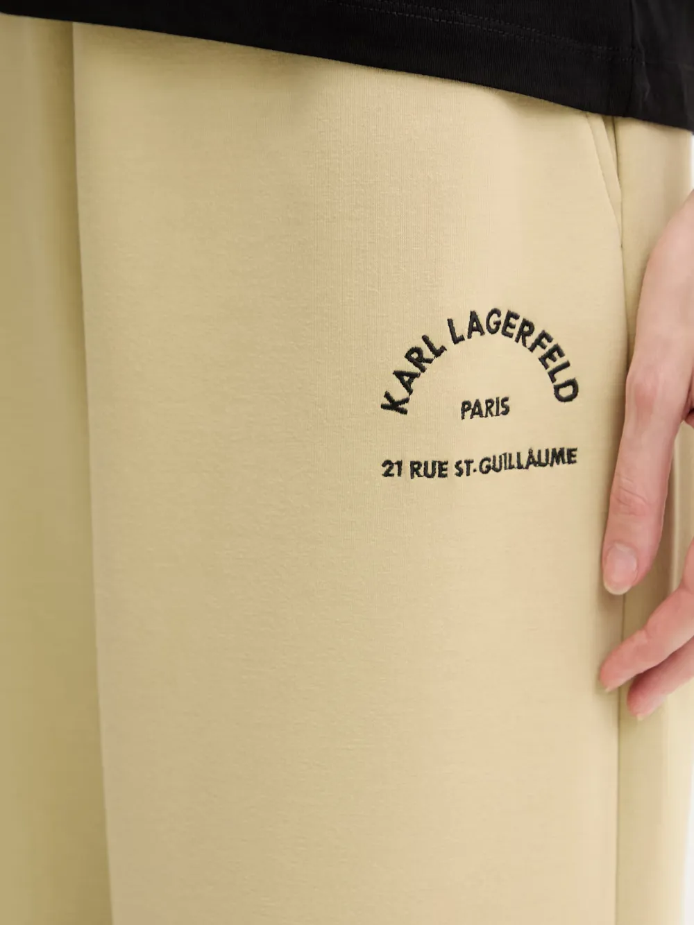 Karl Lagerfeld Trainingsbroek met logoprint Beige