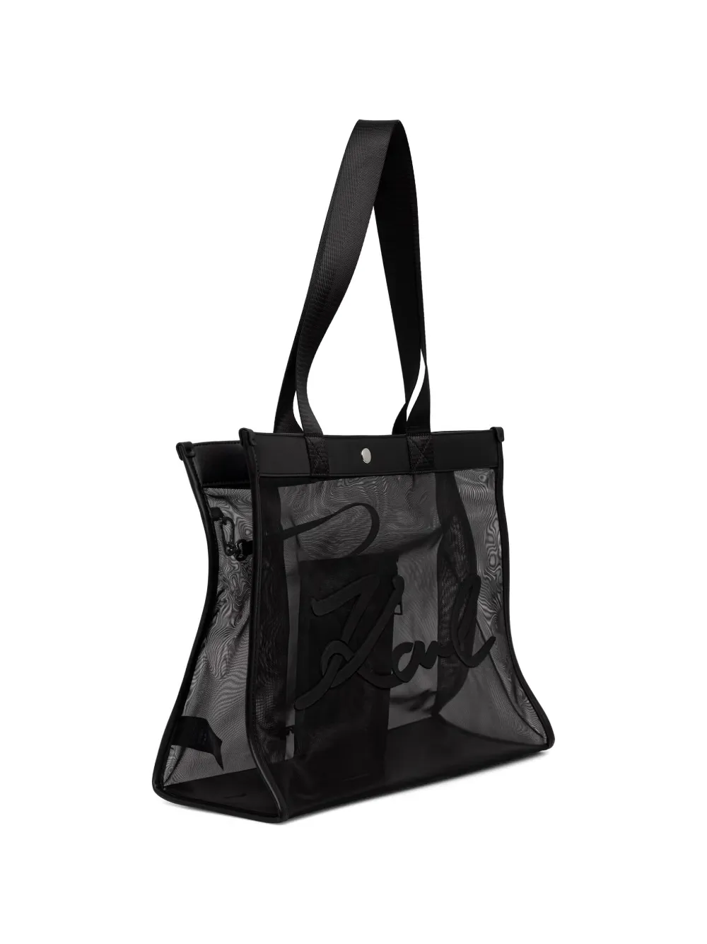 Karl Lagerfeld K Signature shopper met logo-print Zwart