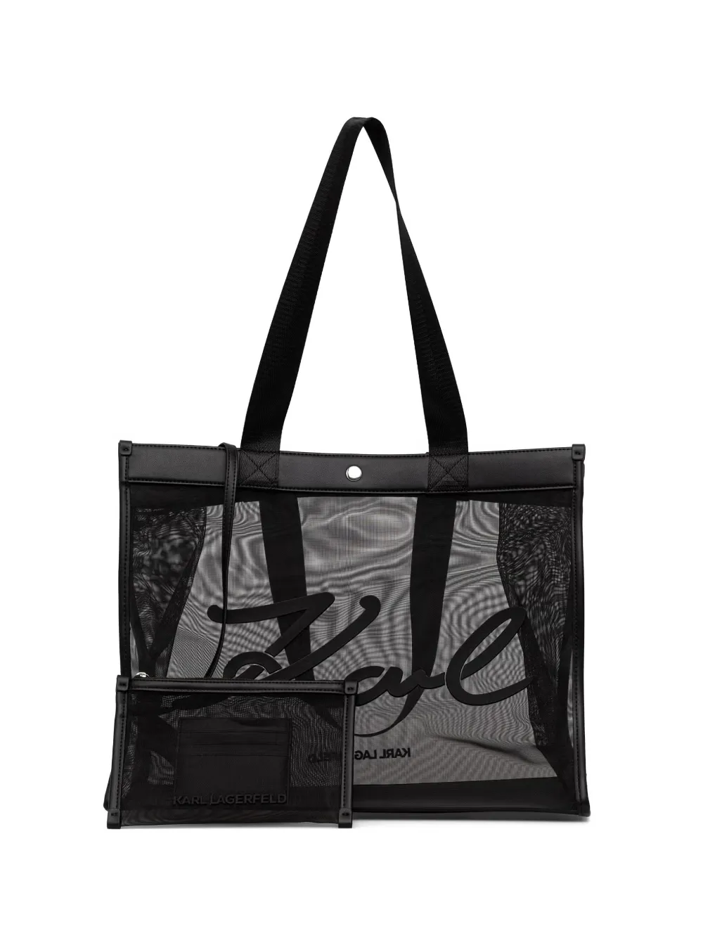 Karl Lagerfeld K/Signature logo-print tote bag - Nero