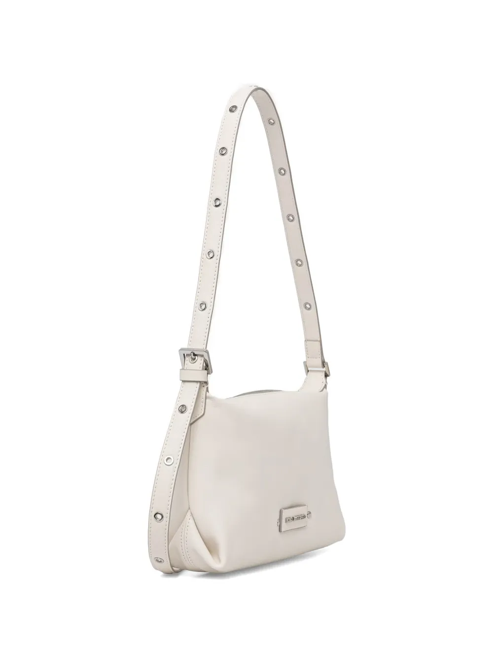 Karl Lagerfeld Schoudertas met logo-plakkaat en ringlets Beige