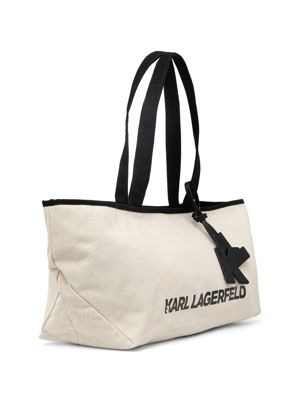 Karl Lagerfeld Grote langwerpige shopper Beige