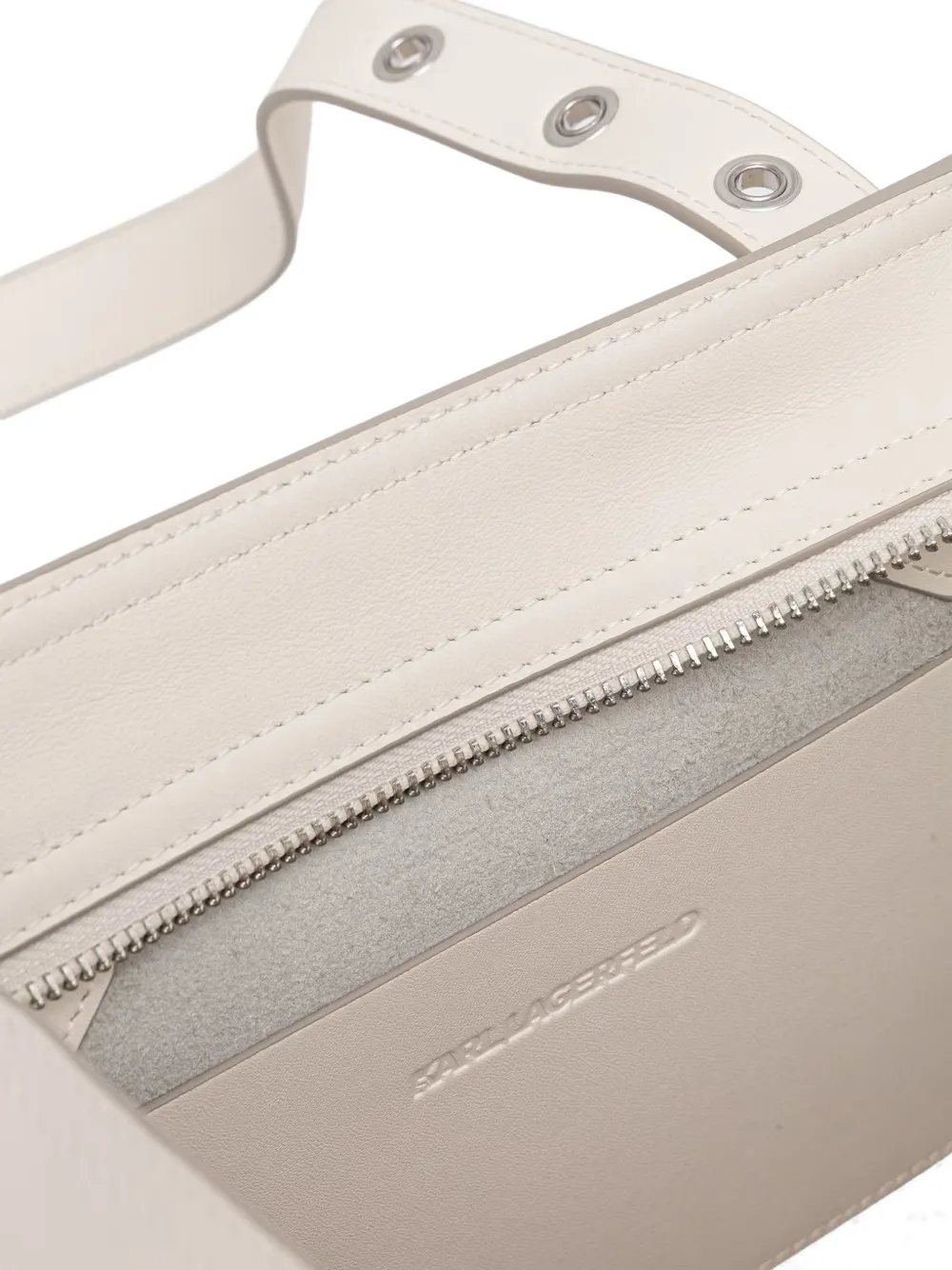 Karl Lagerfeld Shopper met ringlets en gespbandje Beige