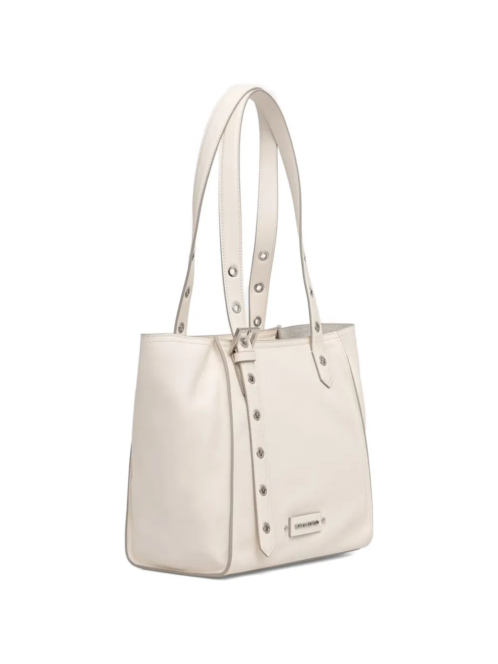 Karl Lagerfeld Shopper met ringlets en gespbandje Beige