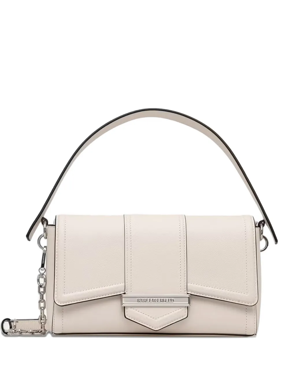 Karl Lagerfeld medium K/Nova logo-plaque shoulder bag - Toni neutri
