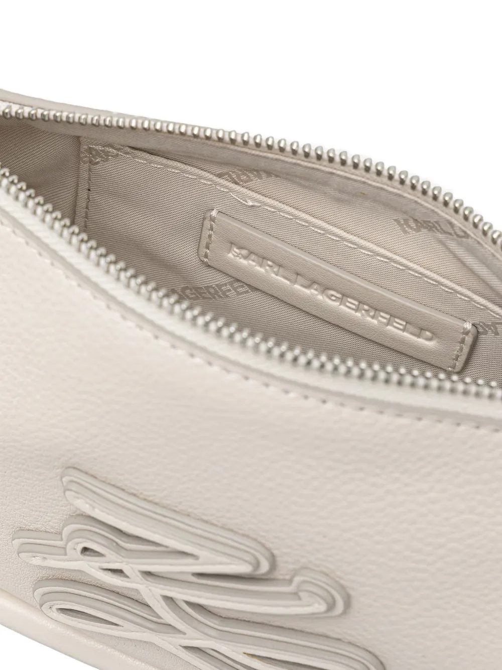 Karl Lagerfeld Schoudertas met logopatch Wit