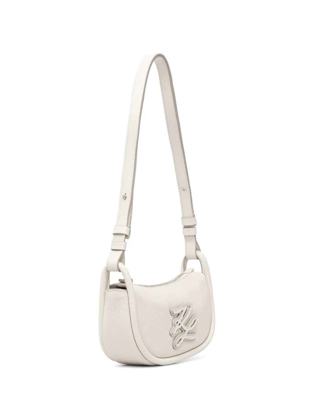 Karl Lagerfeld Schoudertas met logopatch Wit