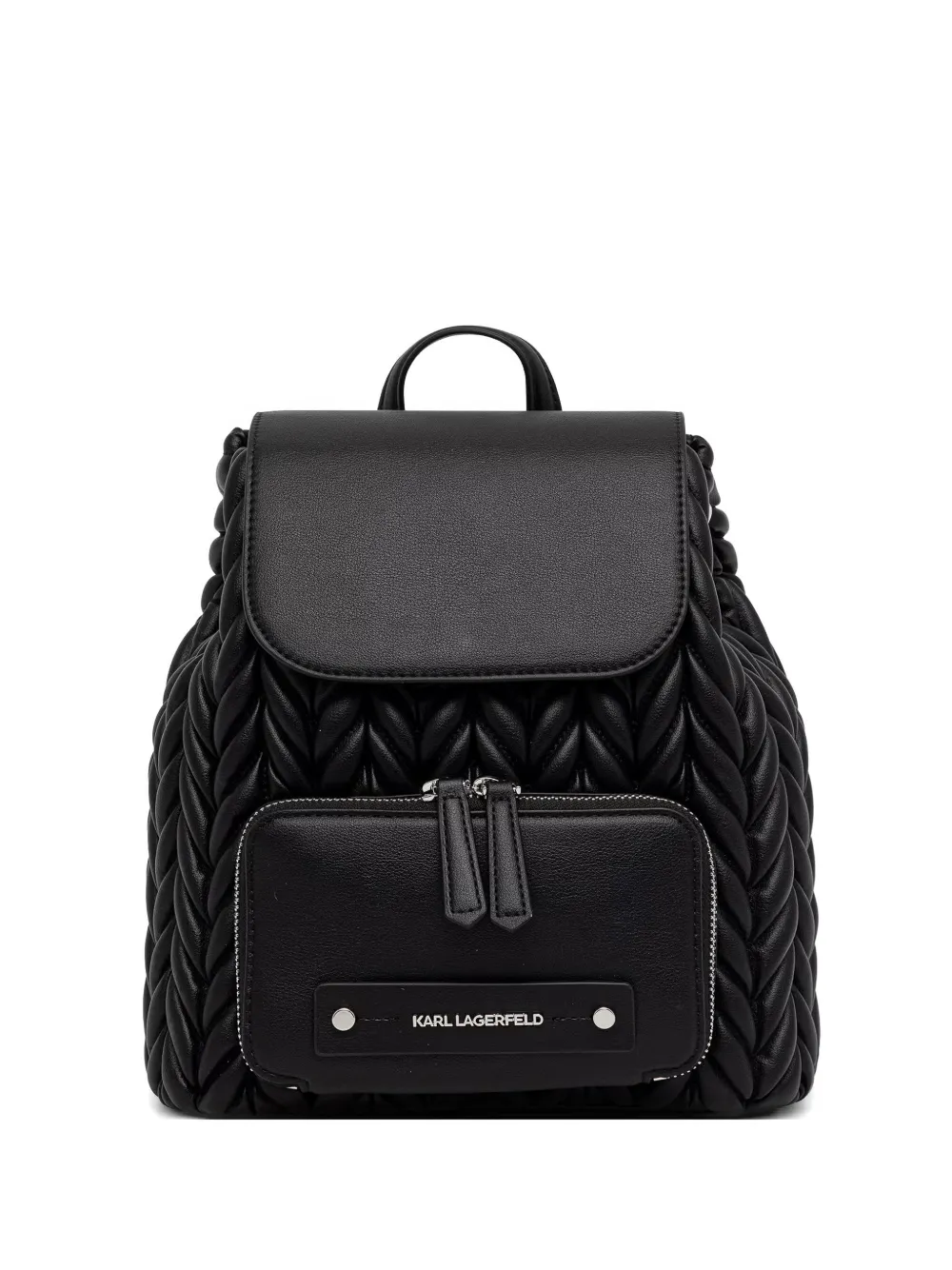 Karl Lagerfeld quilted leather backpack - Nero