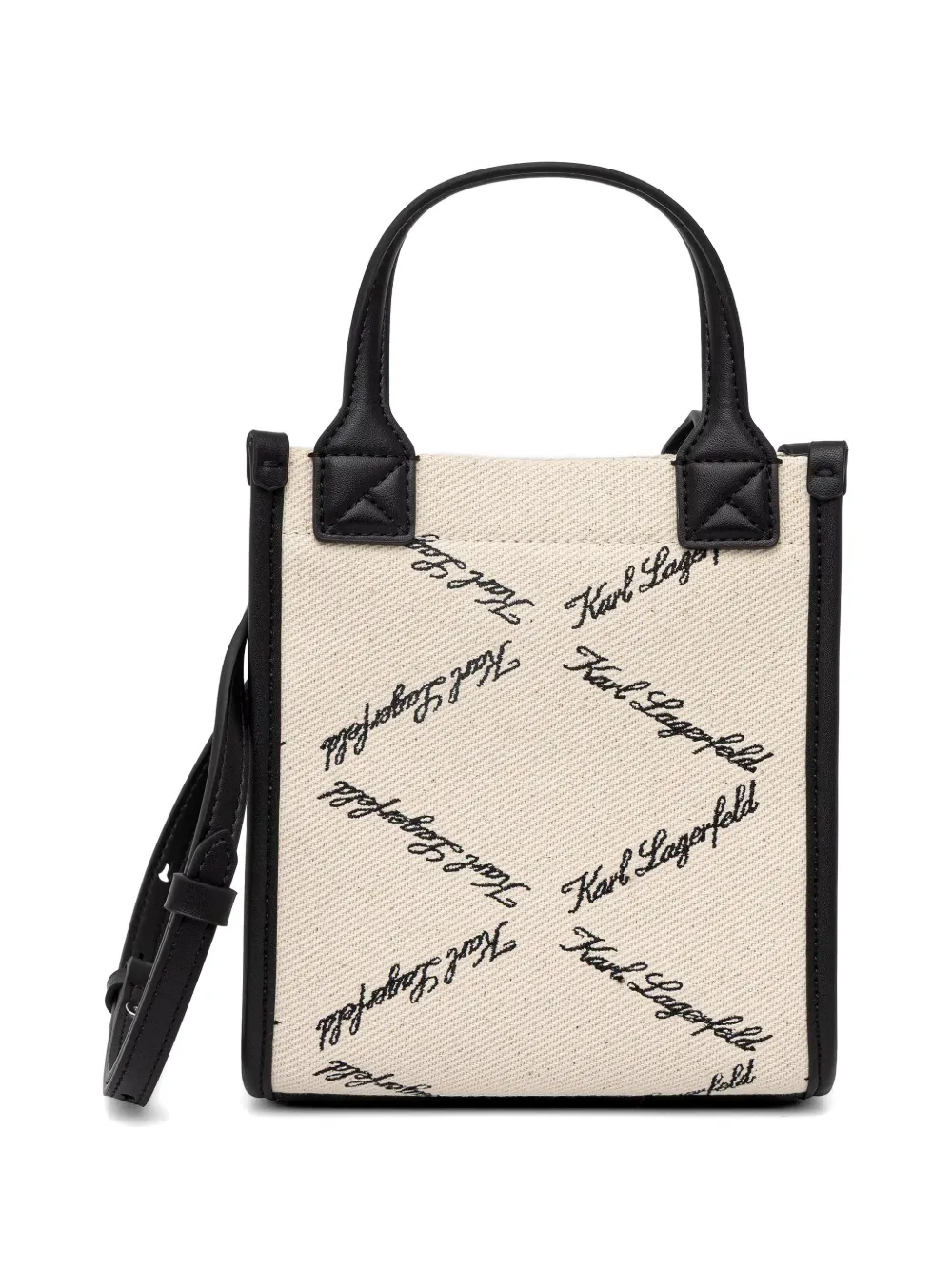 Karl Lagerfeld K Ville crossbodytas met logo-print Beige
