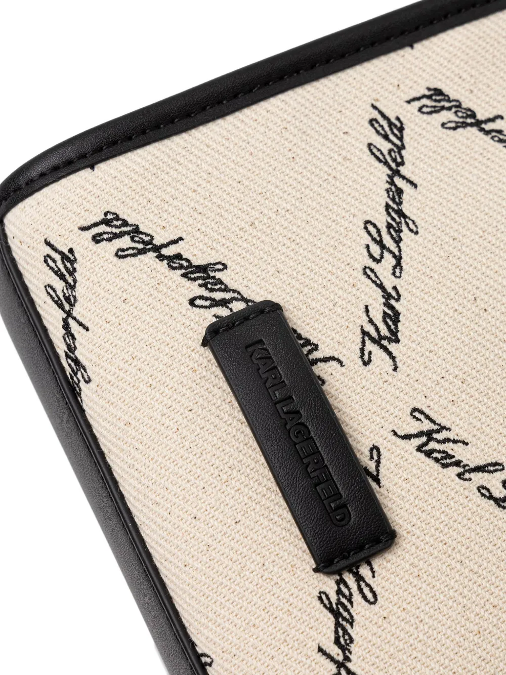 Karl Lagerfeld K Ville crossbodytas met logo-print Beige