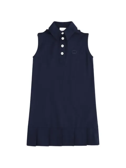 Gucci Kids Interlocking G pleated dress