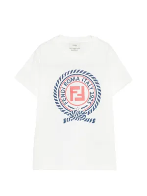 Fendi Kids ロゴ Tシャツ | ホワイト | FARFETCH JP