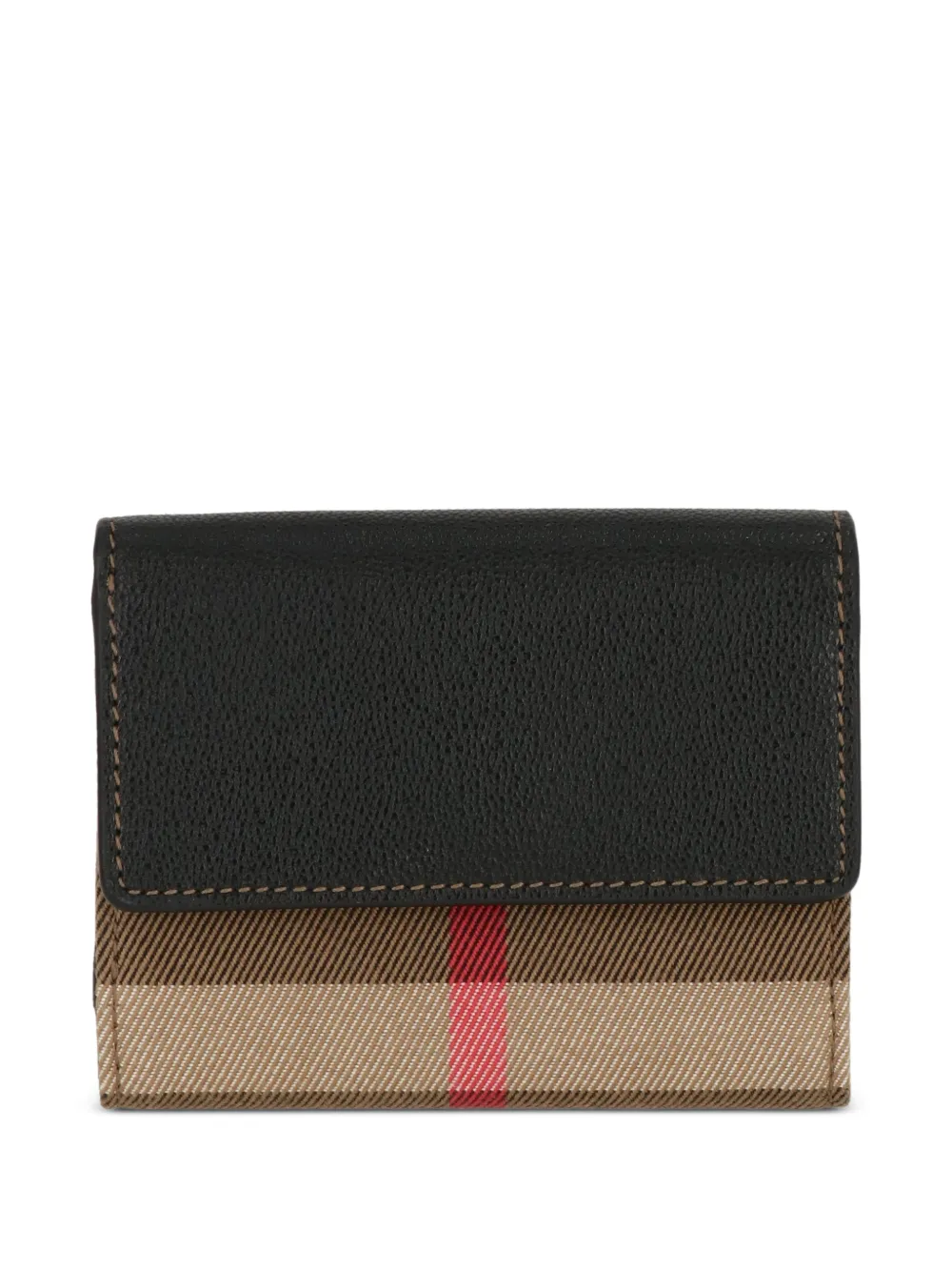 Burberry check-pattern leather wallet - Toni neutri