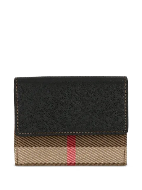 Burberry check-pattern leather wallet