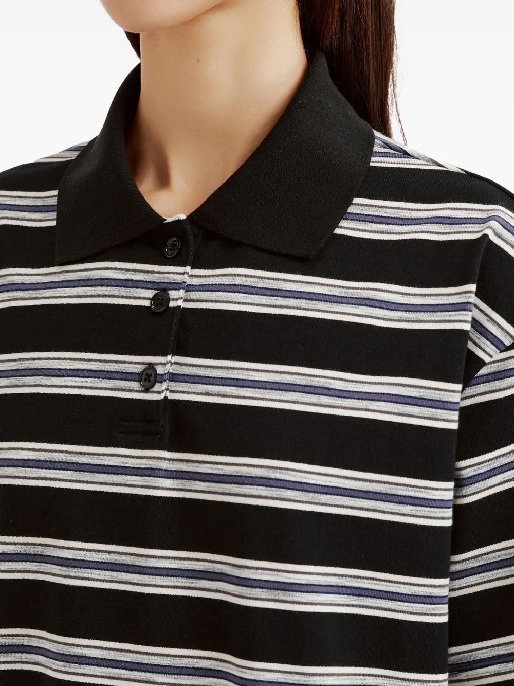 tout a coup Gestreepte mini-jurk Zwart