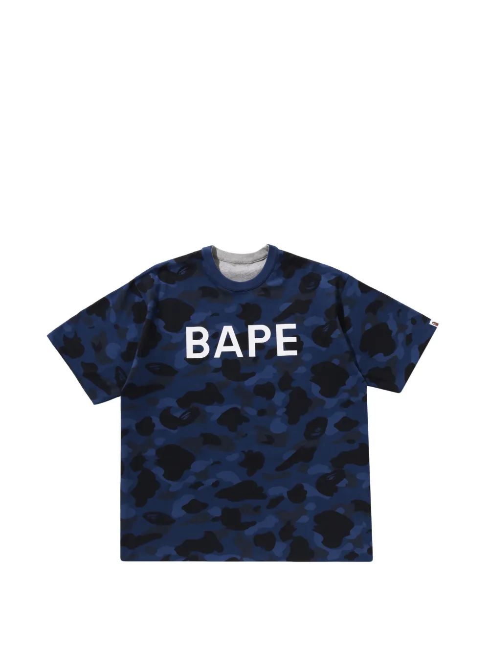 A BATHING APE T-shirt met camouflageprint Grijs