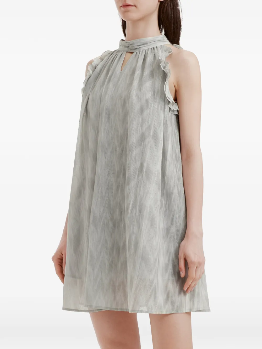 b+ab Mini-jurk met abstract patroon Grijs