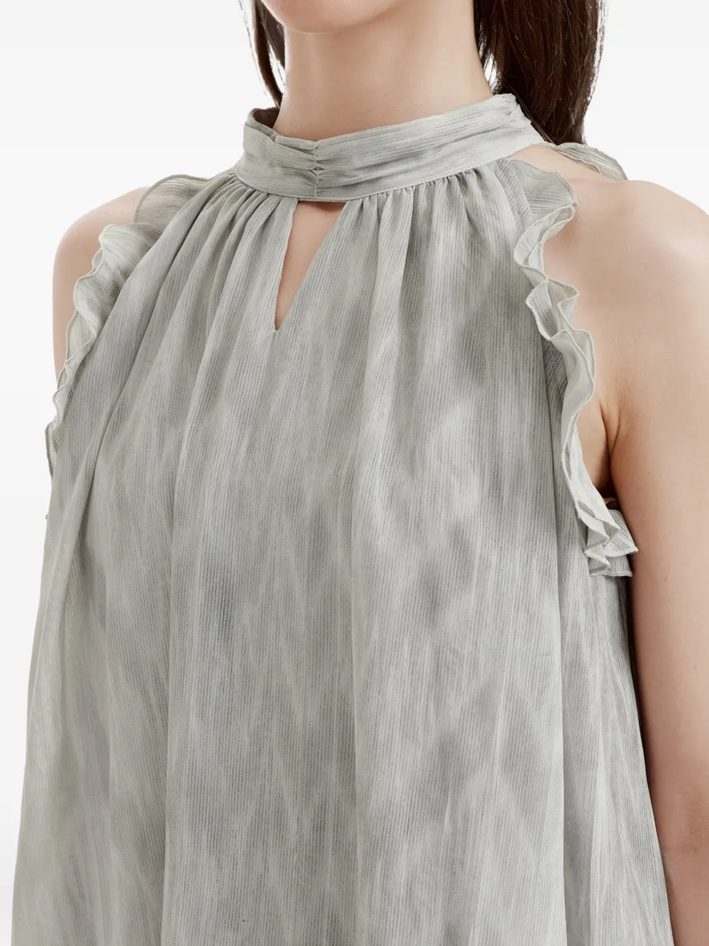 b+ab Mini-jurk met abstract patroon Grijs
