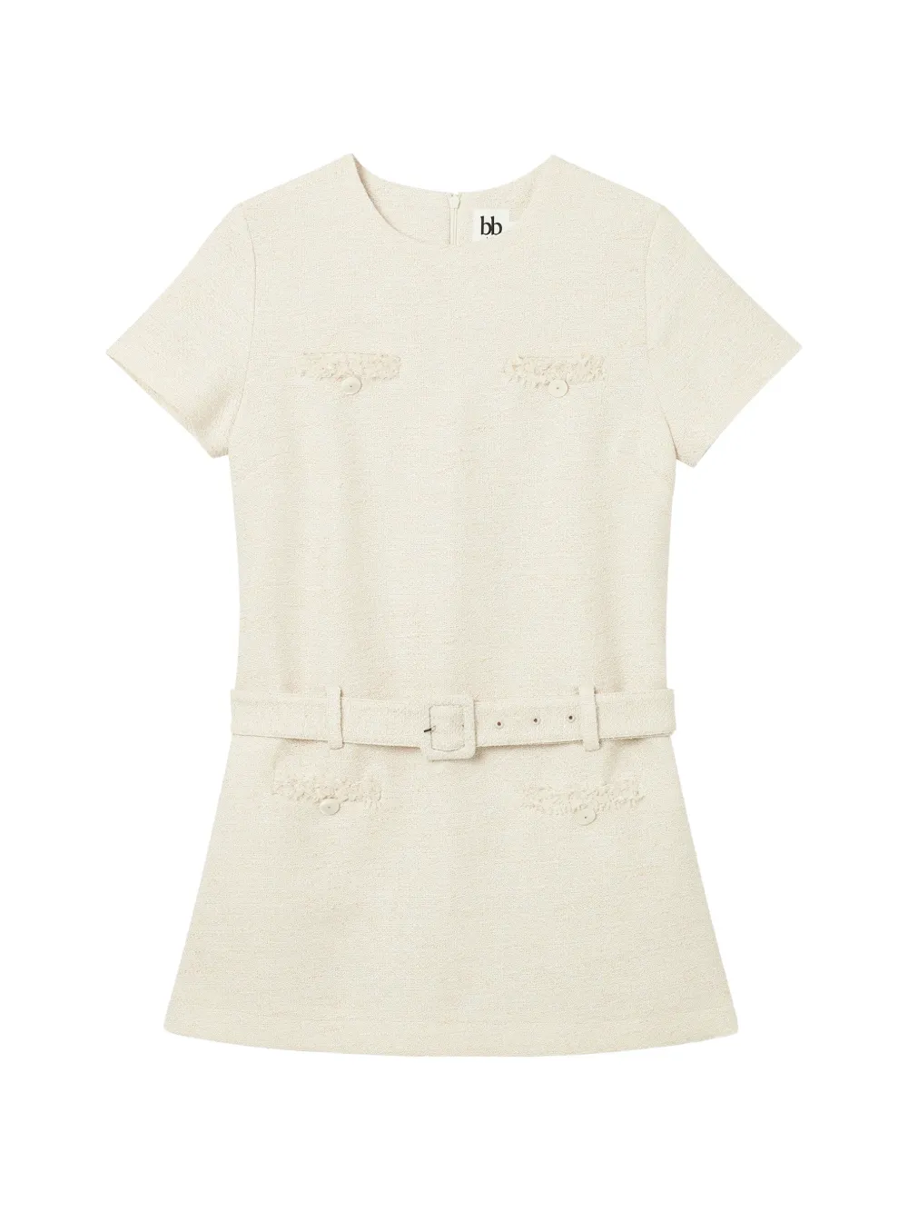 b+ab tweed-details mini dress - Toni neutri