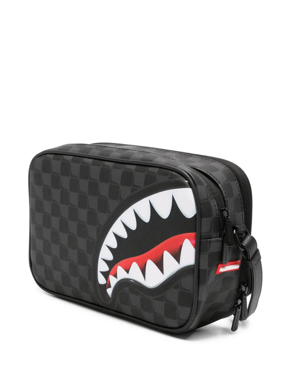 Sprayground Toilettas met haai-print Zwart