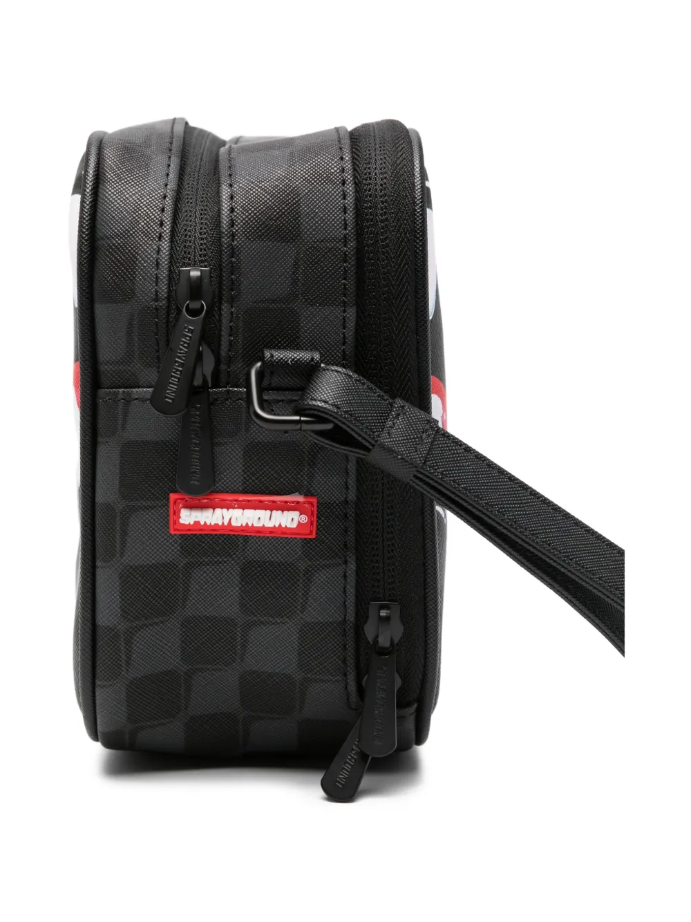 Sprayground Toilettas met haai-print Zwart