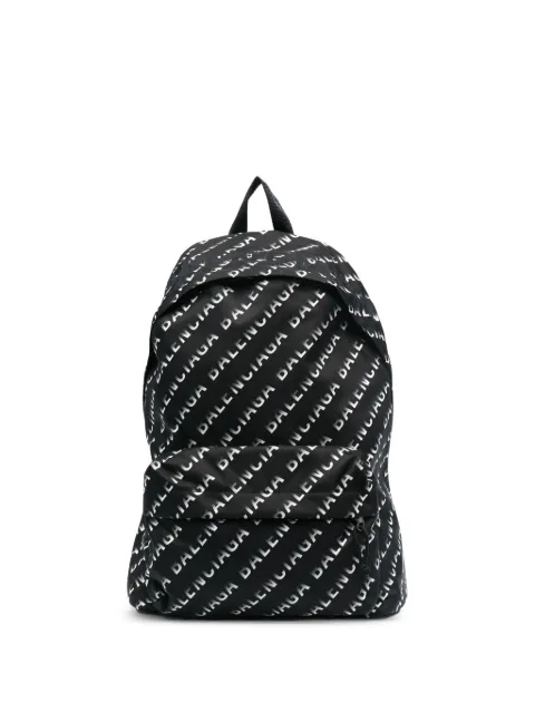 Balenciaga logo-print zipped backpack