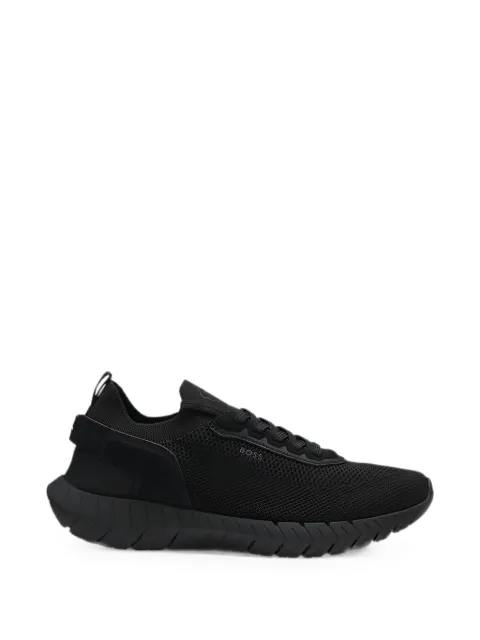 BOSS mesh-knit lace-up sneakers