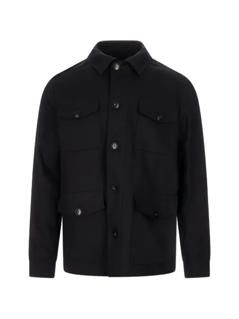 Canali multi-pocket shirt jacket