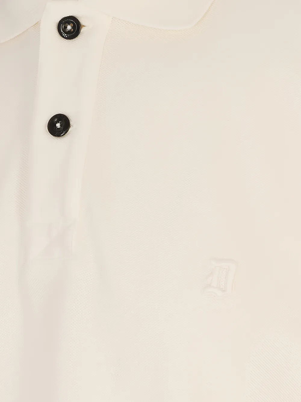 DONDUP Poloshirt met geborduurd logo Wit