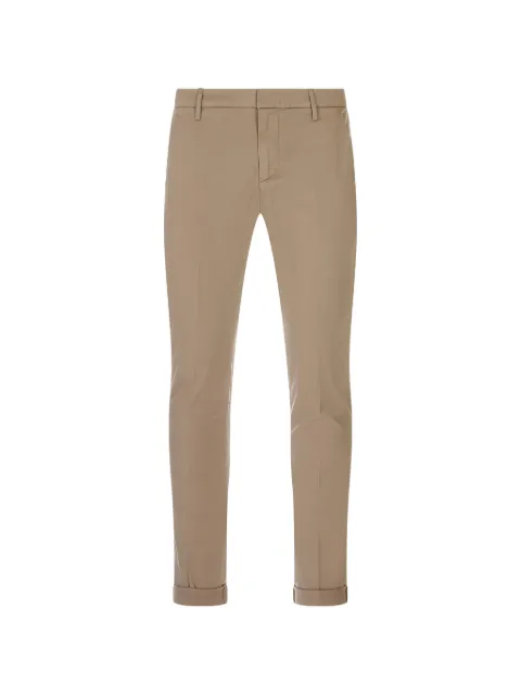 DONDUP logo-plaque slim-fit chino pants