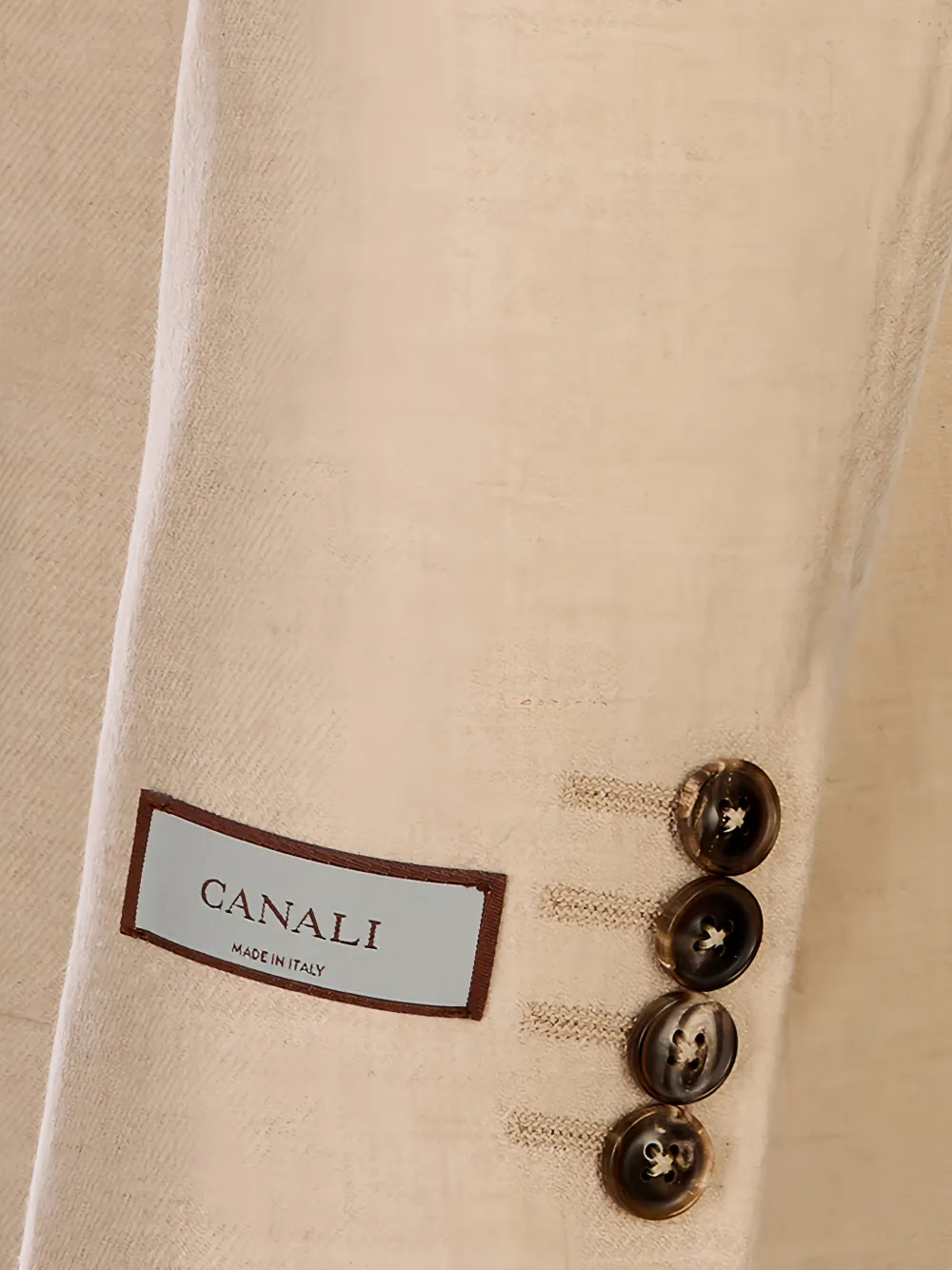 Canali Single-breasted Patch-pocket Blazer In Neutral